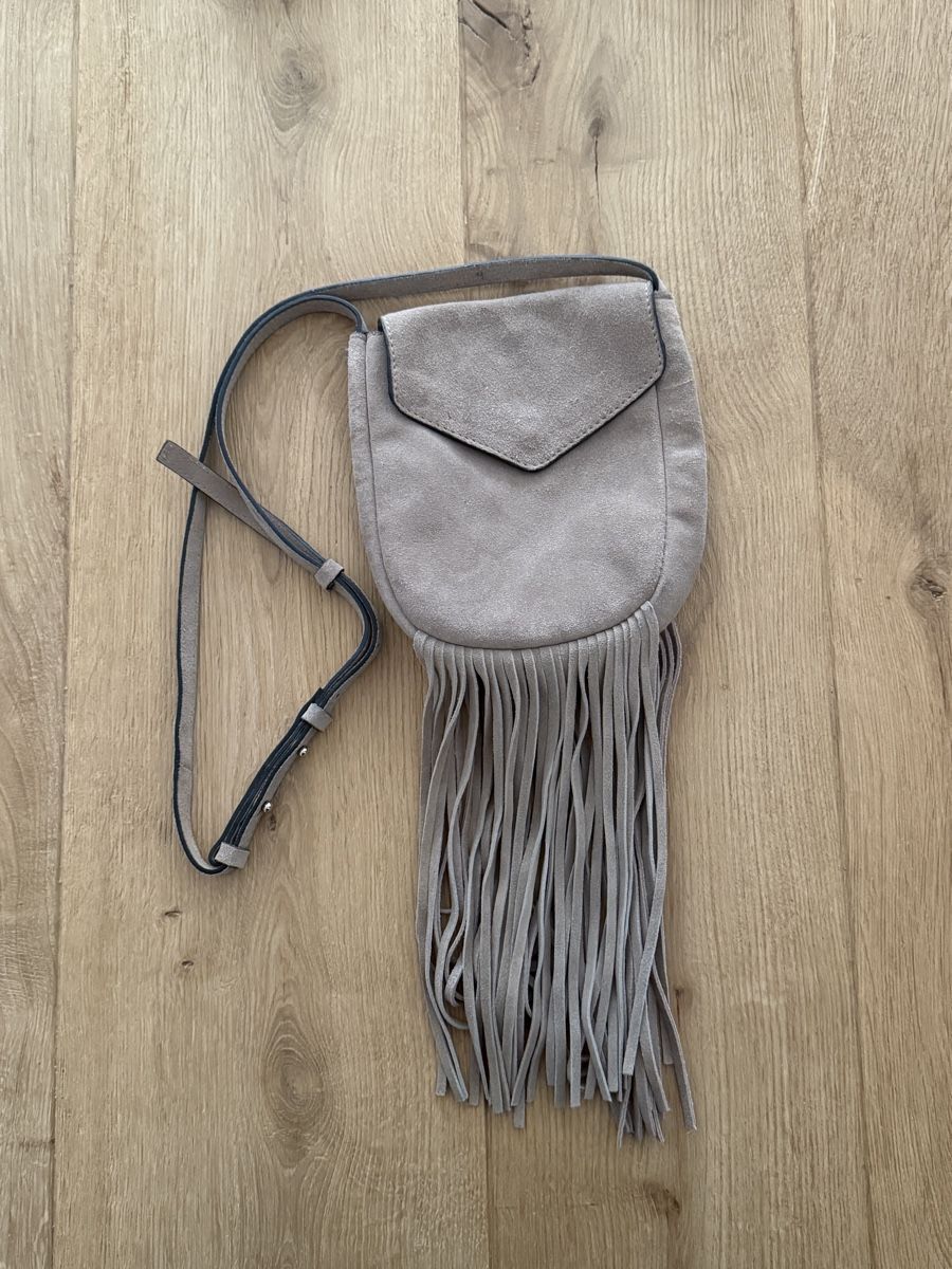 Borse da donna: Mango Wildleder Tasche Fransen Beutel Umhängetasche – Nuovo (secondo la descrizione) da Ebikon venduto da her_82yr