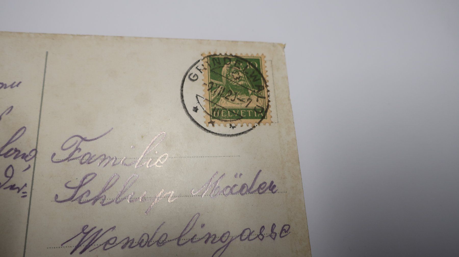 Ansichtskarten: Trümmelbach 5. Fall  1923 – Gebraucht aus Cormoret von Pascalll2001 3