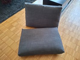 2 IKEA FRIHETEN Kissen dunkelgrau
