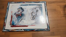 Sehr schönes Bild(nicht signiert)87cm x 67cm mit Unikatrahme