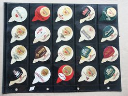 40   verschiedene  Ausländische   Kaffeerahm - Deckeli