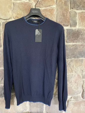 Herren Designer Pullover/Marke Liu Jo/OVP/Gr. S/Dunkel Blau