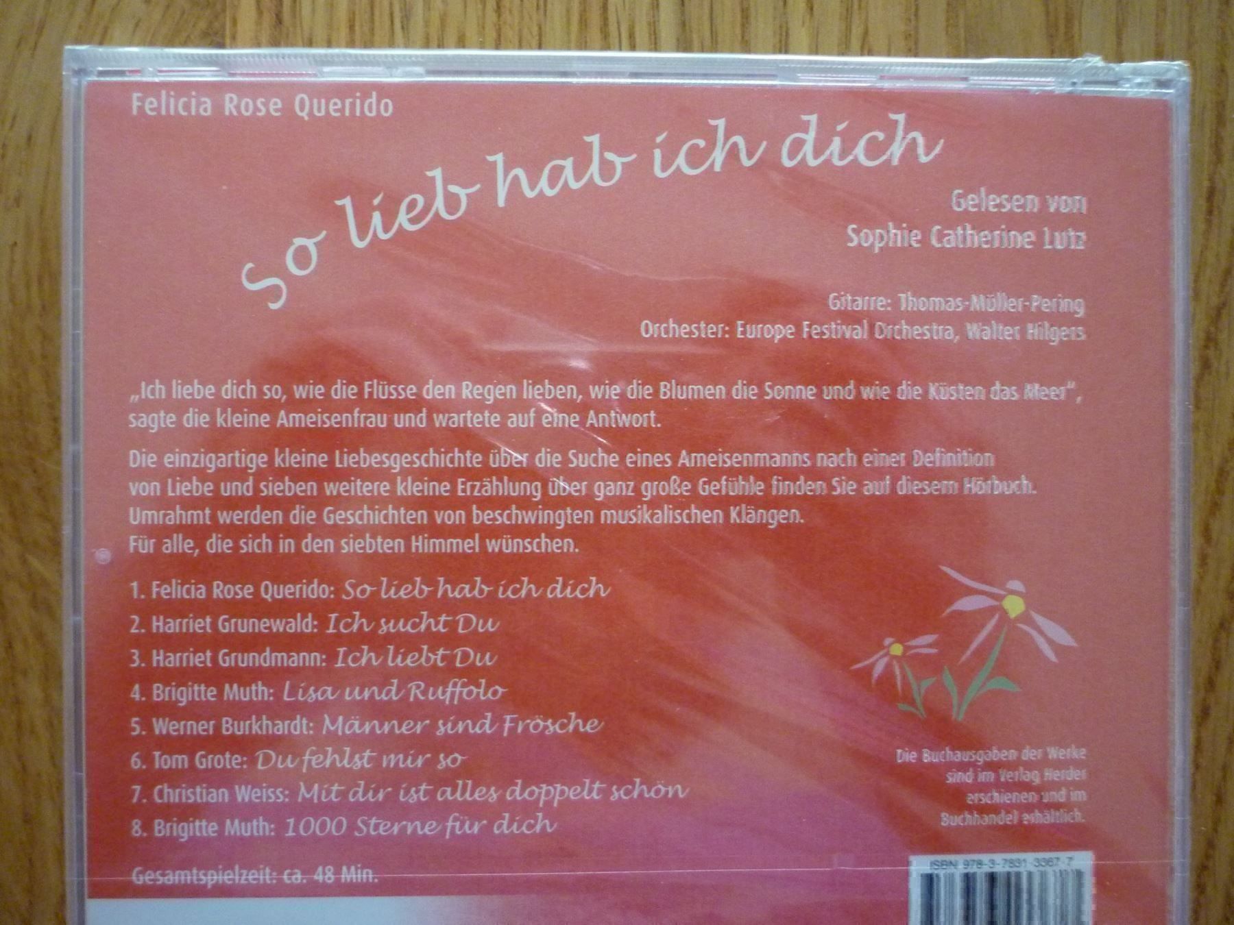 Hörbücher: So lieb hab ich dich - ca.48 Minuten – Neu und originalverpackt aus Wetzikon ZH von Libelle01 1