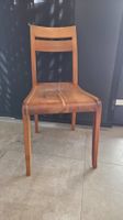 Chaise en bois design assise ergonomique chêne clair
