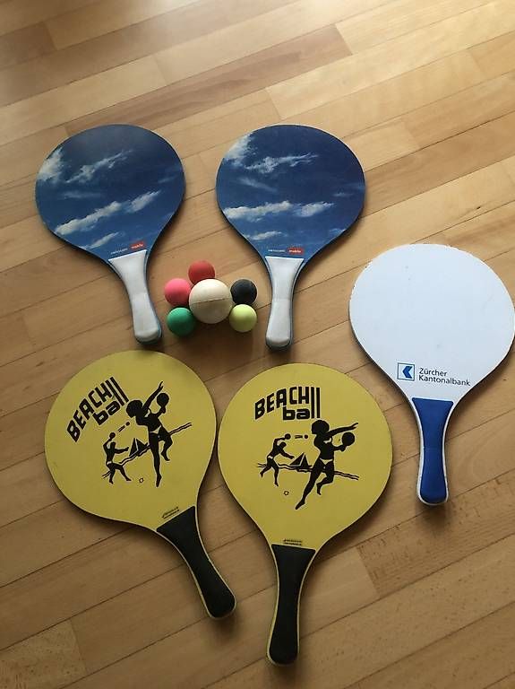Giochi: 5 Beachball-Paddles mit Bällen – Usato da Glattbrugg venduto da amzh