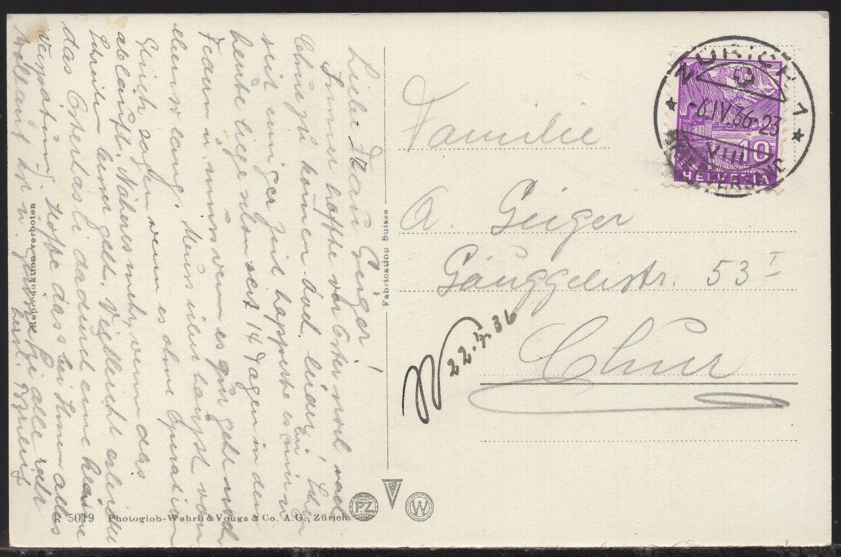Cartoline postali: Zürich, - Bahnhofplatz, - Oldtimer, - Tram  1936 – Usato da Aarau venduto da kufi44 3