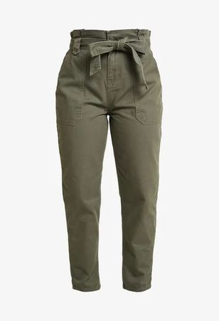 NEW LOOK Petite PENNY PAPERBAG TROUSER Pantalon Khaki 36
