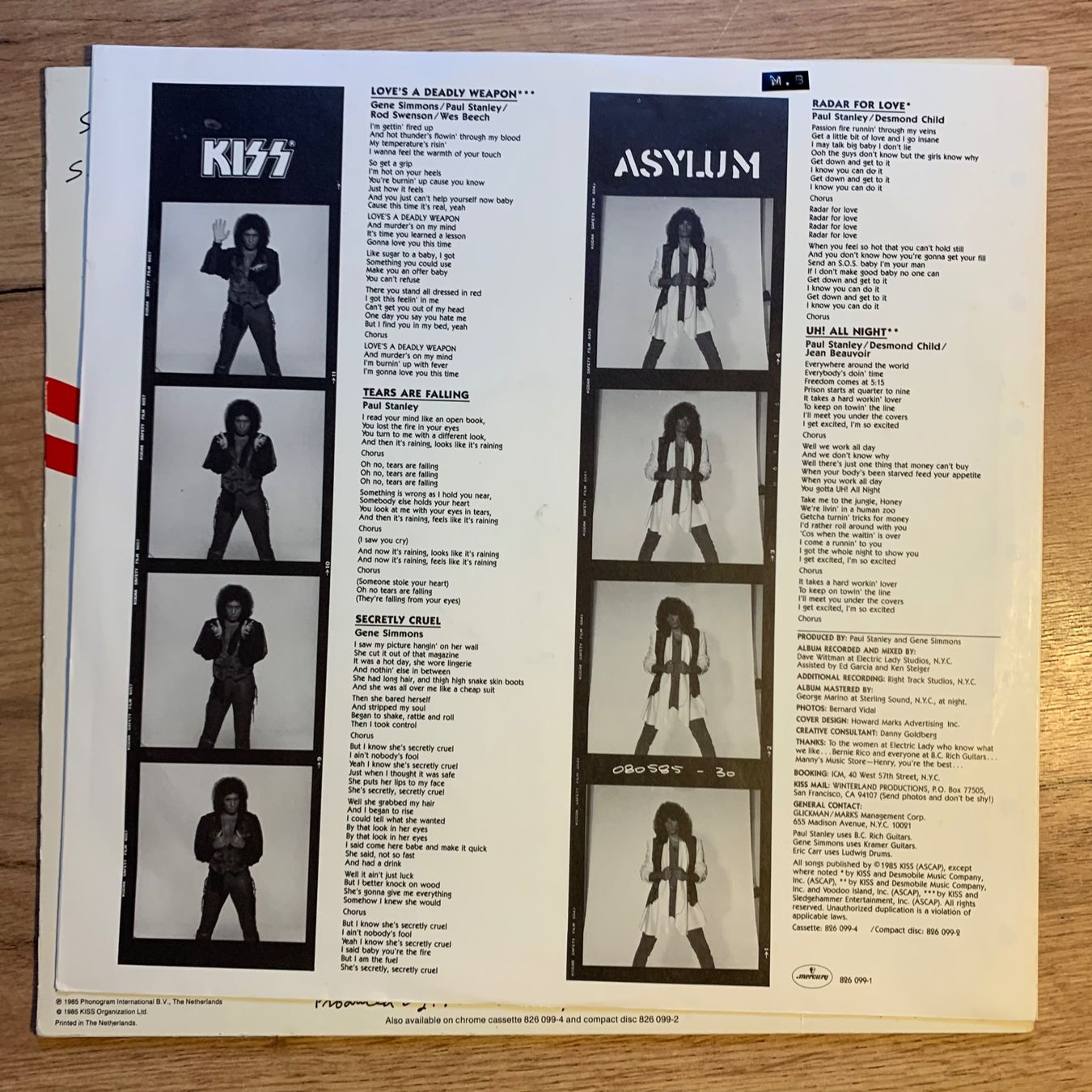 Dischi in vinile: KISS - ASYLUM...OG EU 1985...VG+/VG+ – Usato da Gals venduto da Diskopatshop 2