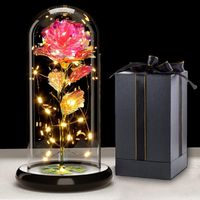 Infinity Rose in Glaskuppel, LED-Lichterkette