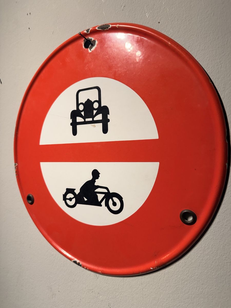 Schilder: Altes Emailschild Oldtimer Motorrad Antik – Gebraucht aus Nidau von Nintschgu 1