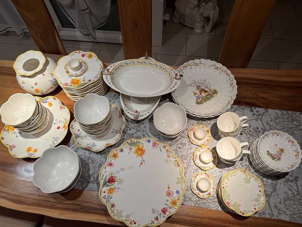 Villeroy & Boch Servietten Spring Fantasy – 20 Stück, 33x33 Cm, Frühlingsmotiv