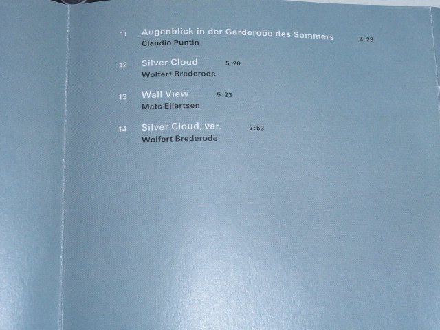 CD: Wolfert Brederode [ECM] Claudio Puntin, Mats Eilertsen, – Usato da Unterbäch venduto da gond 6