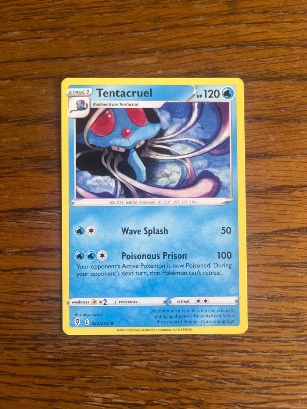 Pokémon Carte collezionabili: Carte Pokemon Tentacruel - Evolving Skies - EN – Usato da Vernayaz venduto da Darkfrost