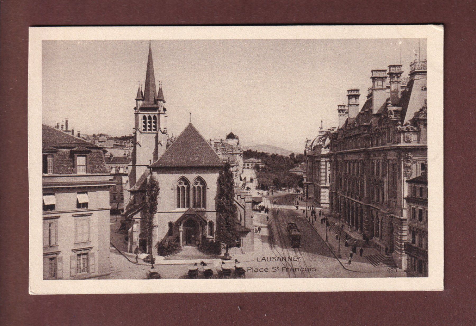 Ansichtskarten: LAUSANNE - Place St. François – Gebraucht aus Pully von nicecards