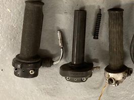 Diverse Drehgas Griffen für Oldtimer Motorräder