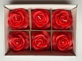 🌹6 rosenform Kerzen Rosen-Teelicht