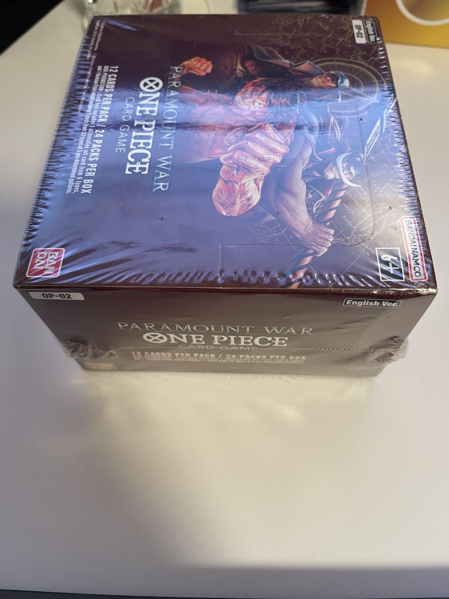 Bandai Carte collezionabili: OP02 Paramount War EN Booster Display One Piece – Nuovo e nell'imballaggio originale da Zürich venduto da AndyWins 1