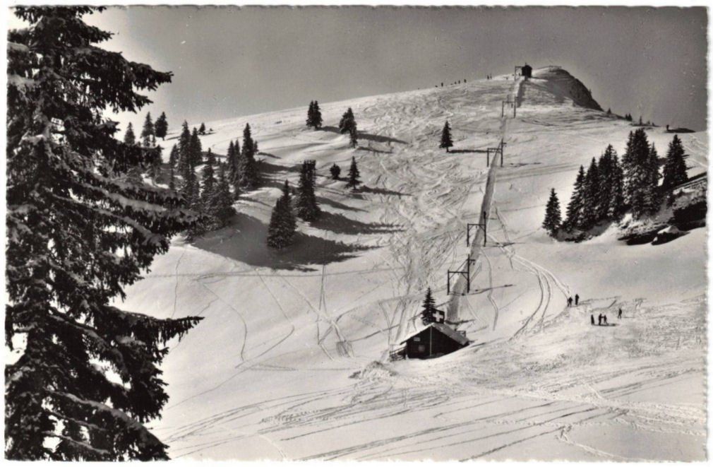 Ansichtskarten: Rigi - Skilift Rigi-Rotstock – Gebraucht aus Binningen von Mountainrider