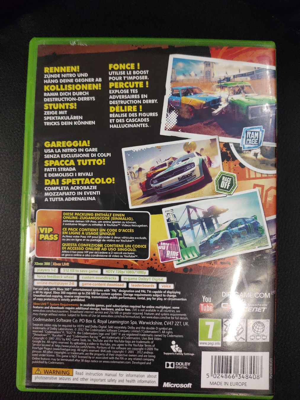 Microsoft Spiele: Jeu Xbox 360 Dirt Showdown  – Gebraucht aus fribourg von GameSpot 1