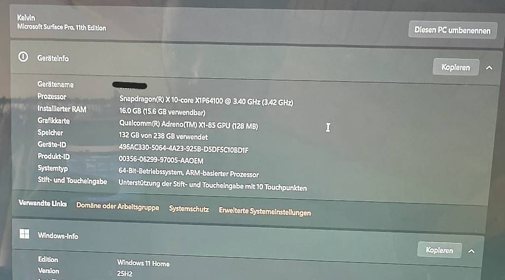 PCs: Microsoft Surface 11th Edition inkl. Tastatur - VB – Gebraucht aus Buttikon SZ von monoloco 1
