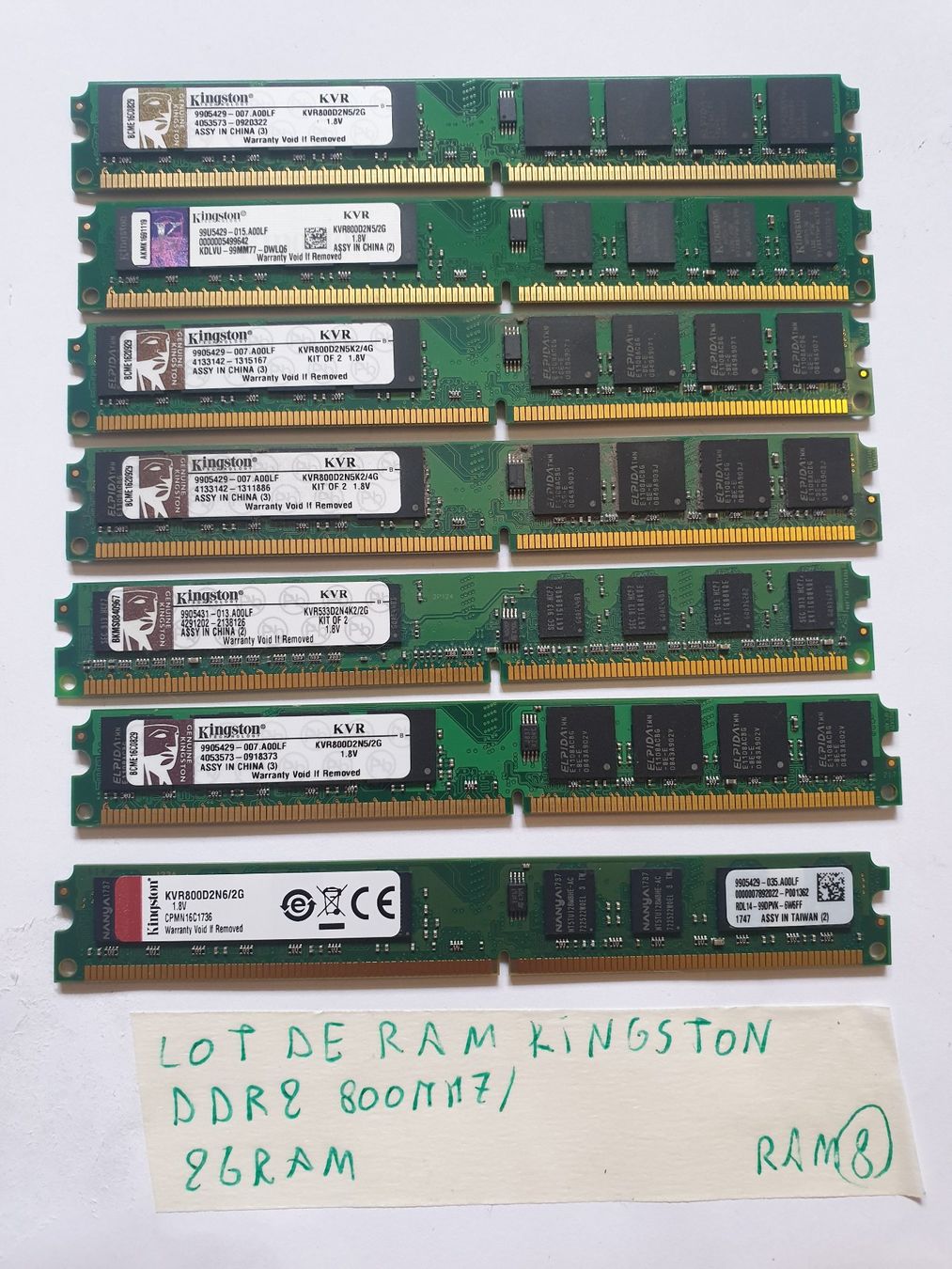 Corsair Memory / RAM: RAM Kingston DDR2 / 800 / 2Gram – Gebraucht aus Moudon von Amaroli7