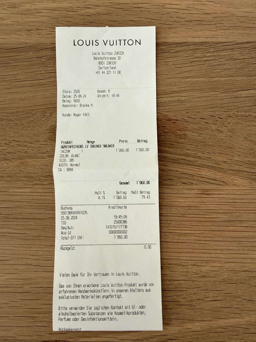 Scarpe da uomo: LV Sneaker – Nuovo (secondo la descrizione) da Menziken venduto da jas_6hb9 4
