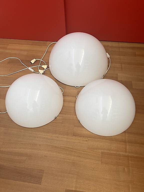 Lampade: Halbkugelleuchten weiss innen – Usato da Saas im Prättigau venduto da cla_289l