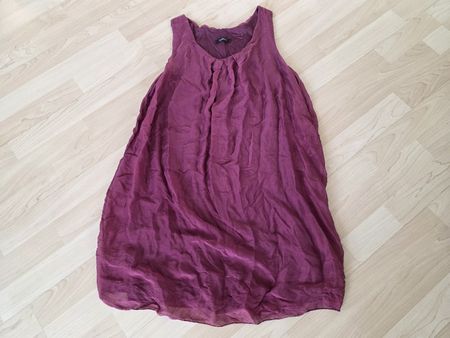 Longtop von Made in Italy, Seide, Futter Viscose, weinrot, M