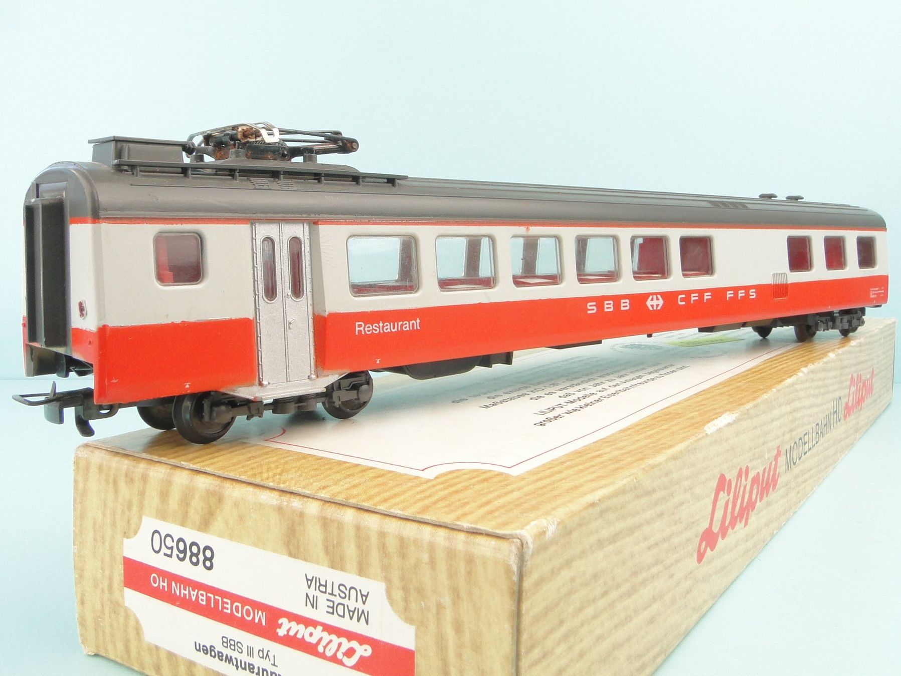 Liliput Modellini di ferrovie: Liliput 886 50 Swiss Expr. Restaurant – Usato da Bülach venduto da cann11