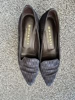 Mocassins femme Brunate noir motif logo taille 38.5