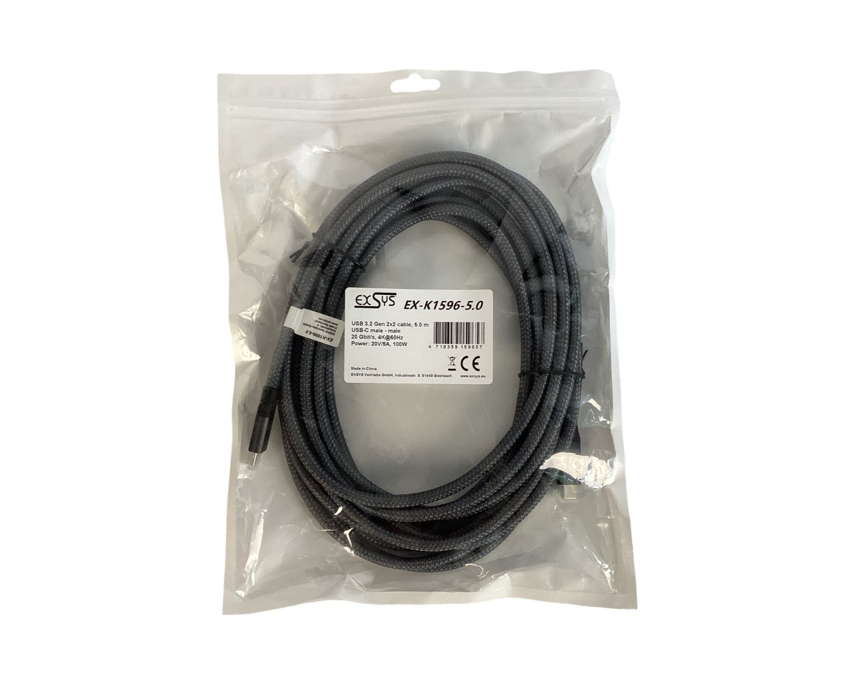 Cavi: EXSYS EX-K1596-5.0 - Kabel, USB-C zu USB-C – Nuovo (secondo la descrizione) da Zürich venduto da Restwert_Zuerich 1