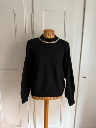 Strickpullover schwarz weich S