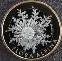 10 Fr. Gedenkmünze 2018 stgl.  Silberdistel aus Münzsatz