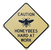 HONEYBEES HARD AT WORK - Blechschild  (neu/OVP)