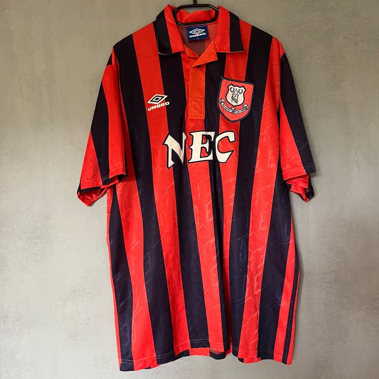 Maillot d'occasion Umbro Everton 1990-1992 extérieur (état
