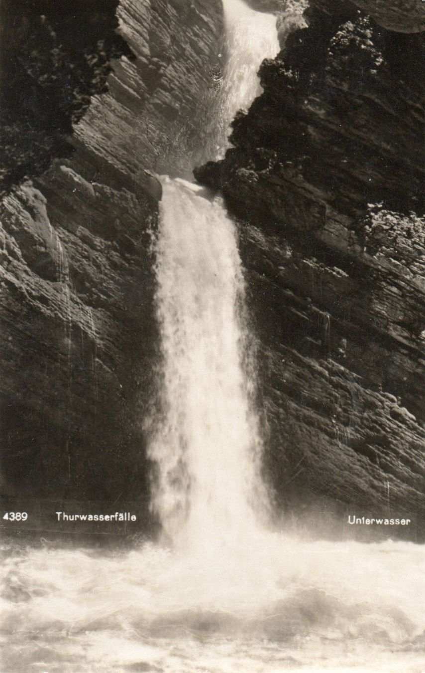Cartoline postali: Unterwasser - Thurwasserfälle – Usato da Melano venduto da pisonsdro