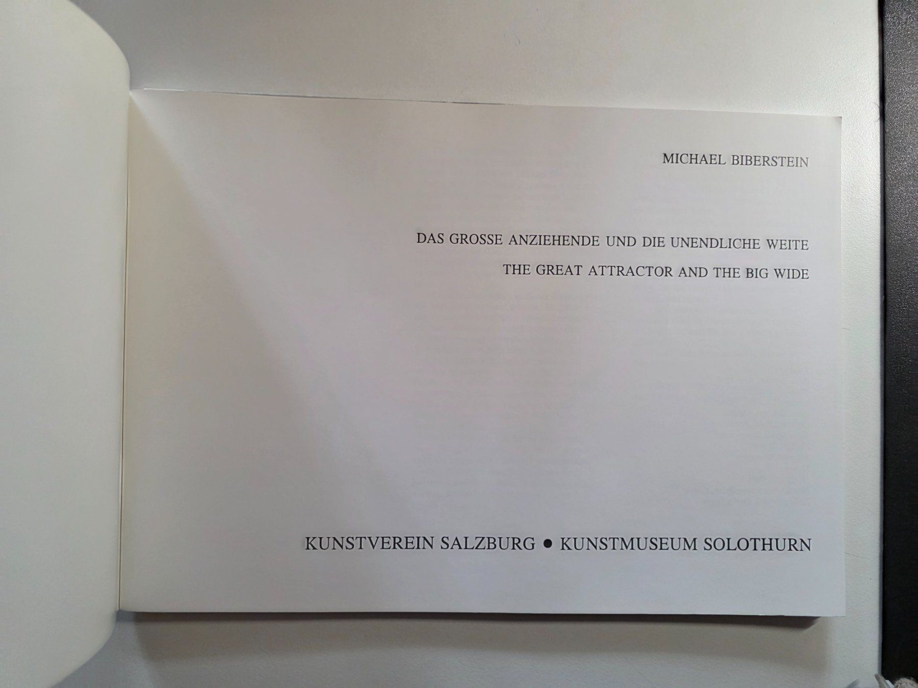 Bücher: Michael Biberstein - Das grosse Anziehende und die unendlich – Gebraucht aus Walterswil BE von Lonitti 5