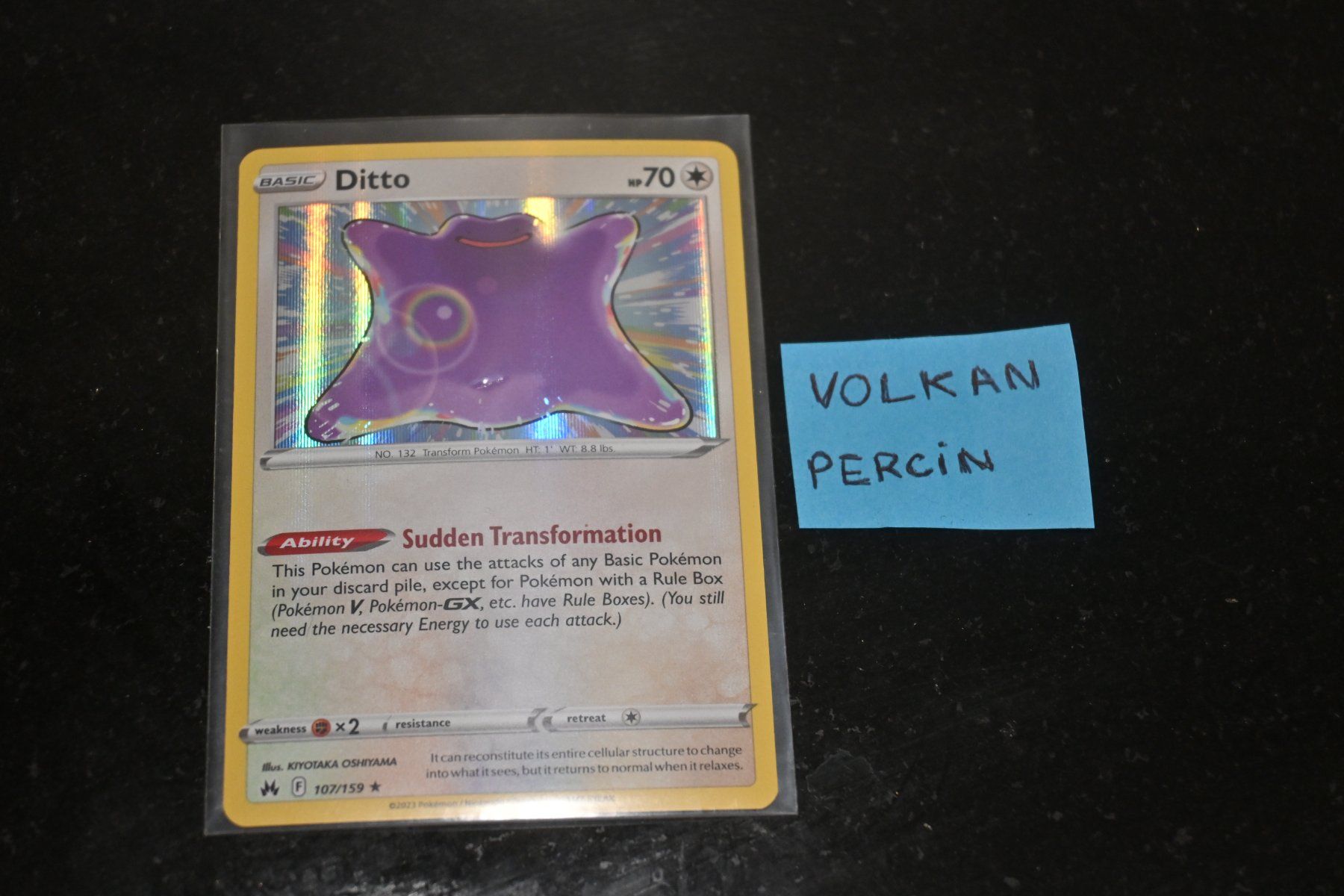 Pokémon Carte collezionabili: Ditto #107 Pokemon Crown Zenith – Nuovo (secondo la descrizione) da Aigle venduto da PSAPOKEVOVO