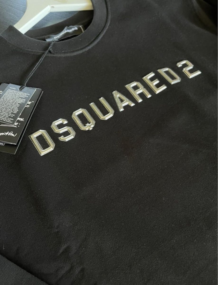 Dsquared2 Maglioni & Felpe: Dsquared2 Black Cotton Sweatshirt - men's - Size Small – Nuovo e nell'imballaggio originale da Wallbach venduto da Nenex 1