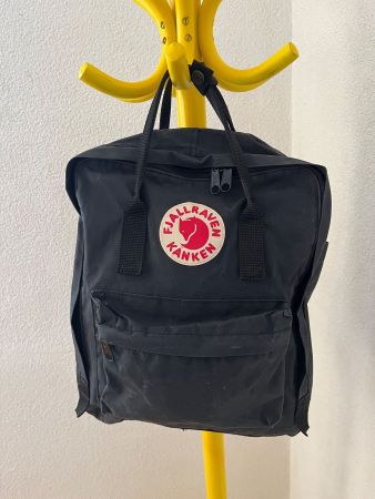 Rucksack Fjällräven Kånken schwarz gebraucht
