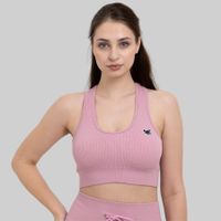 Sport BH Damen Seamless High Support Fitness Bohnen Paste M