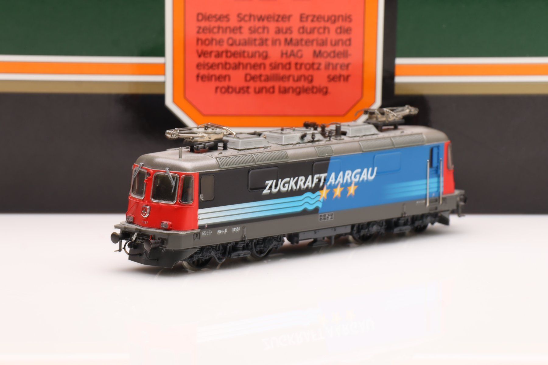Hag Modelleisenbahnen: Hag SBB Re 4/4" Zugkraft Aargau DC Digital, H0 – Gebraucht aus Ried (Muotathal) von Modellbahn.swiss