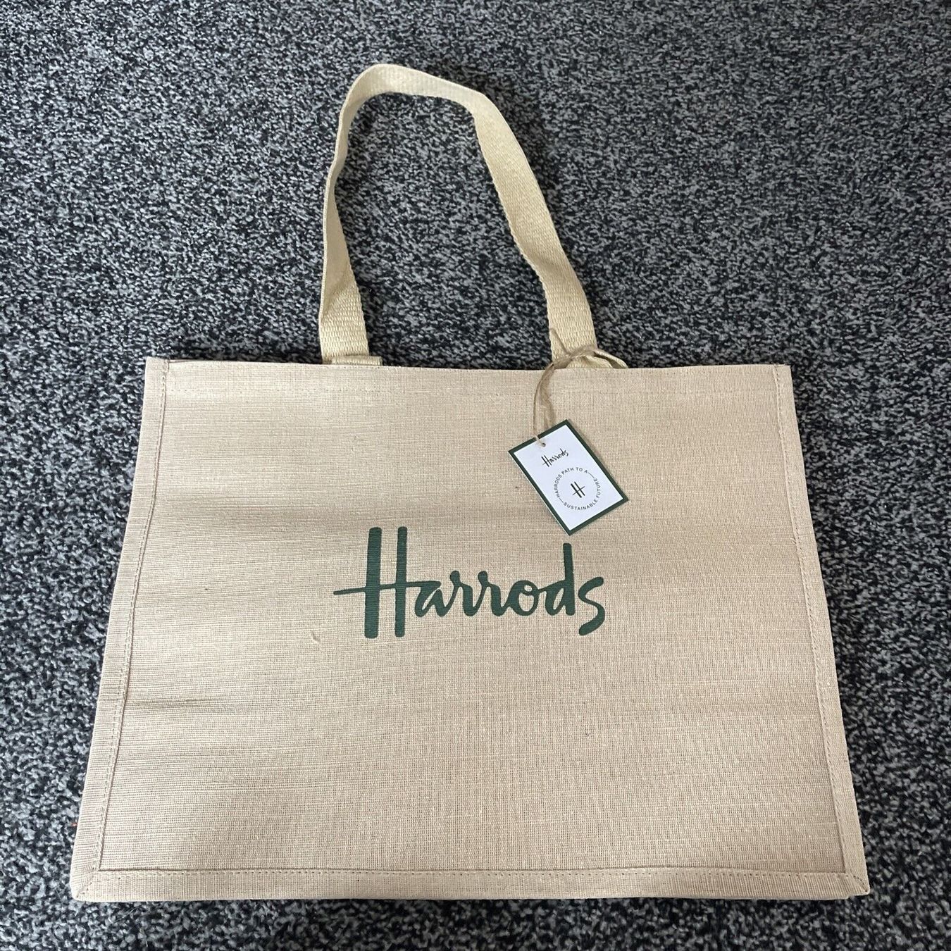 Harrods Borse: Harrods Einkaufstasche Jute neu – Nuovo (secondo la descrizione) da Zürich venduto da esk_6ymz 1