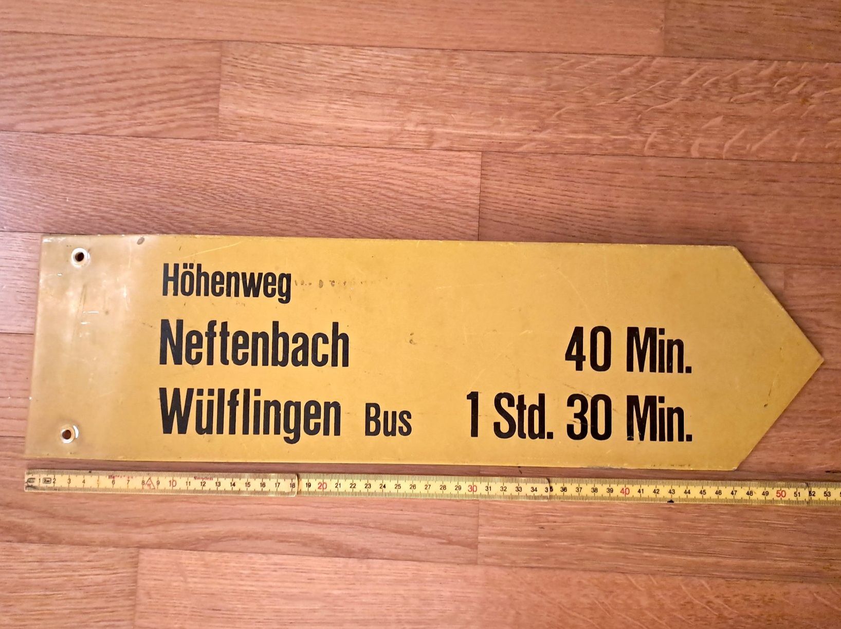 Insegne: alter original Wanderwegweiser – Usato da Winterthur venduto da Panam1 1