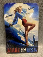 Made in usa bomber flugzeug pin up