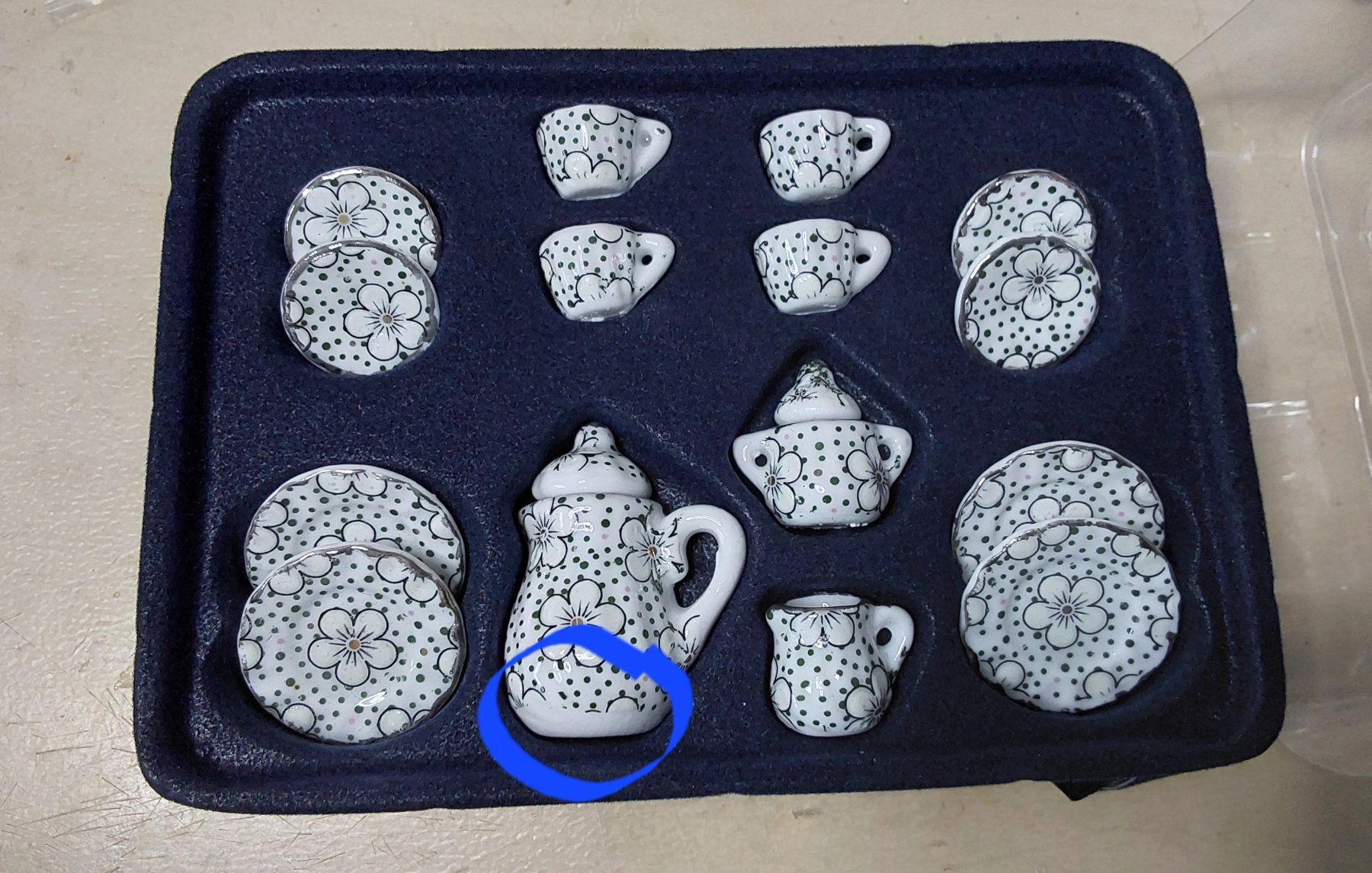 Case e mobili per bambole: TEE/KAFFEE SERVICE ....1:12 – Nuovo (secondo la descrizione) da Adlikon b. Regensdorf venduto da Mara10