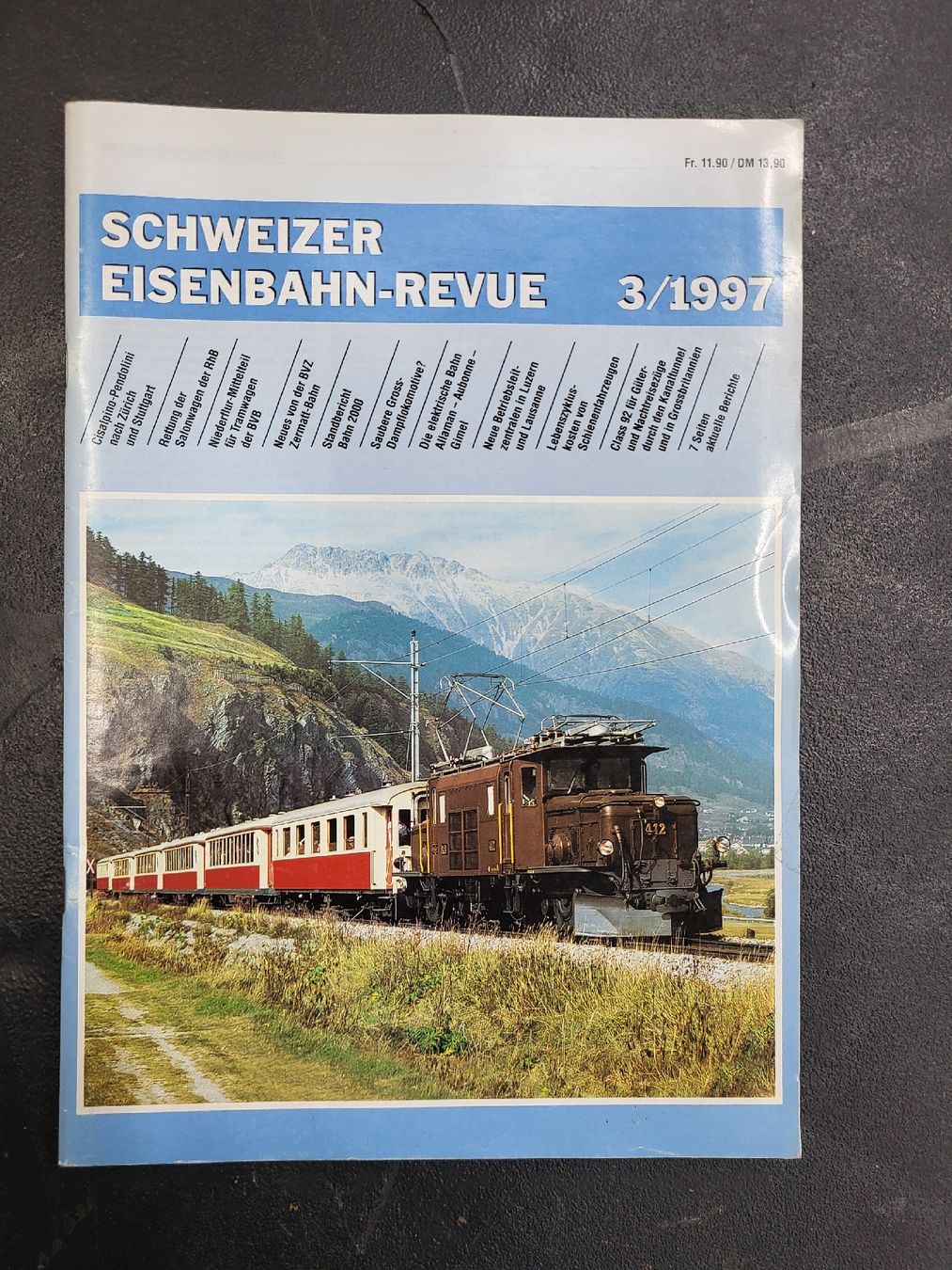 Zeitschriften & Magazine: Schweizer Eisenbahn-Revue 3/1997 – Gebraucht aus Cagiallo von giulioci89
