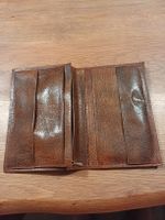 Brieftasche Leder braun grosser Geldbeutel gebraucht