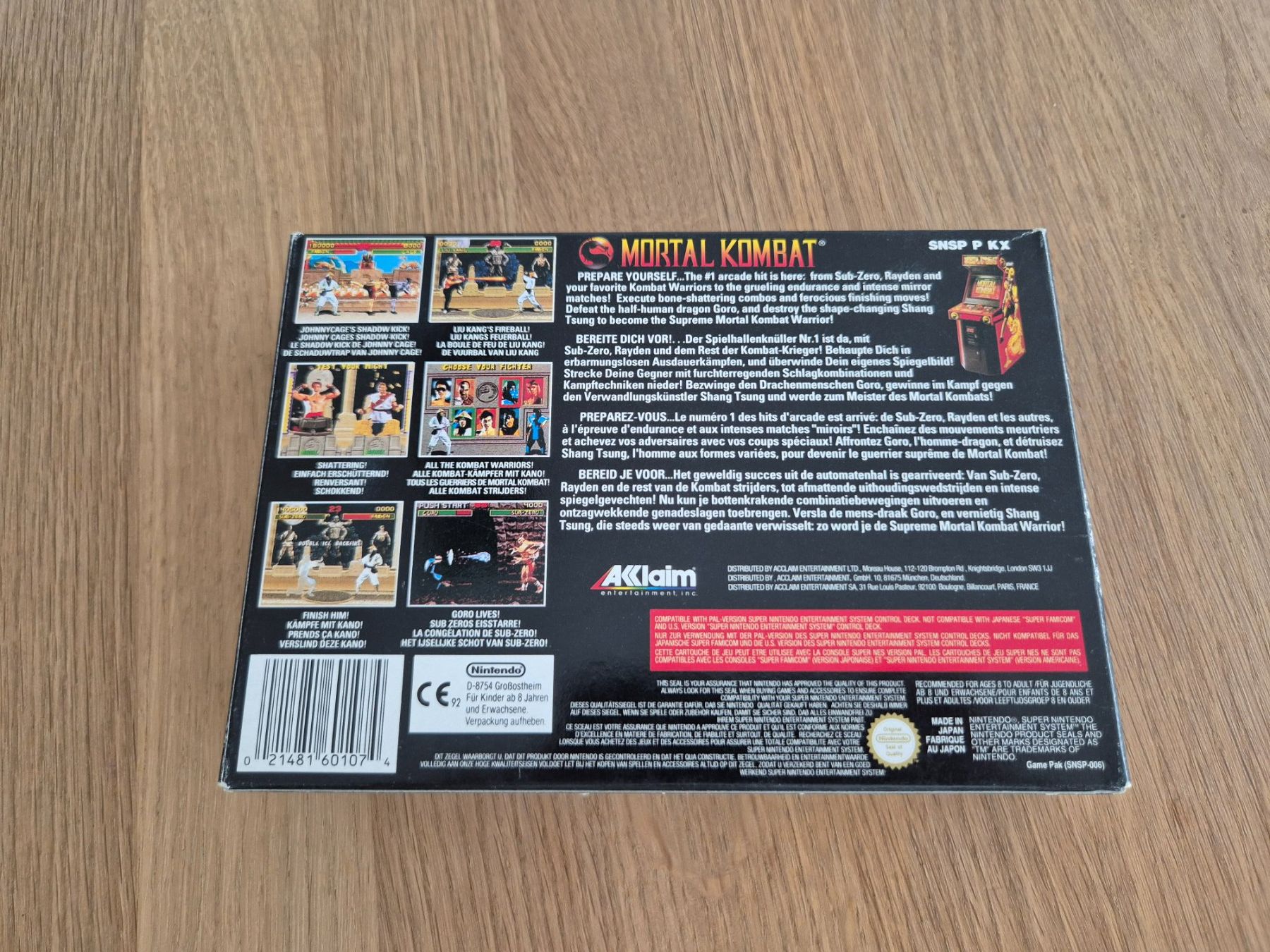 Nintendo Giochi: Mortal Kombat Super Nintendo PAL Version OVP – Usato da Schneisingen venduto da jordan60078 1