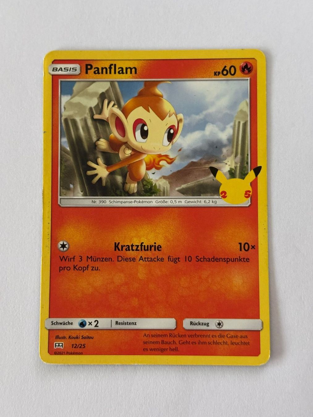 Pokémon Carte collezionabili: Pokemon-Karte Panflam 12/25 – Usato da Herisau venduto da Seyashop1